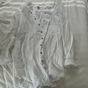 White button down dress